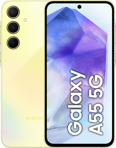 Samsung Galaxy A55 5G smarttelefon 8/256GB (gul)