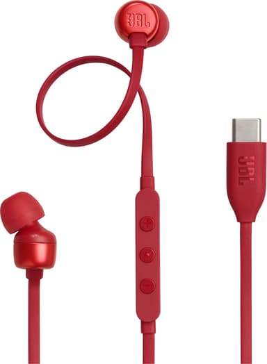 JBL Tune 310 USB C øreplugger (rød)