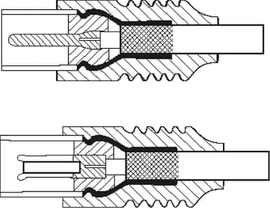 Antennekabel (80 dB), 2x skjermet
