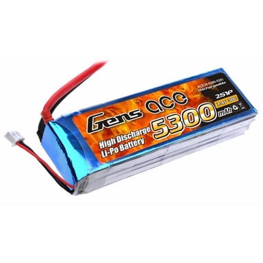 2s  5300mAh - 30C - Gens Ace Deans/T-Plugg
