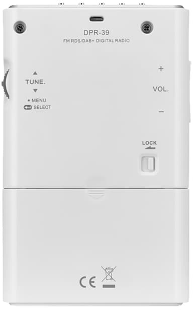 Sangean DPR-39 digitalradio (hvit)