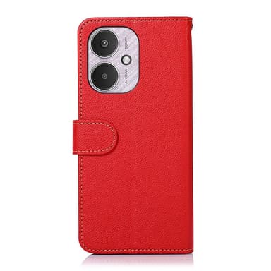 KHAZNEH Lommebok-deksel til Xiaomi Redmi 13C - Rød-Svart
