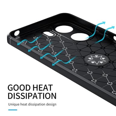 Til Xiaomi Redmi 13C Hybrid-veske Fingerring Metallplate