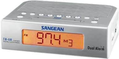 Sangean RCR-5 klokkeradio (sølv)