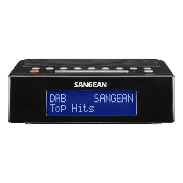Sangean DCR-89+ klokkeradio radio (sort)