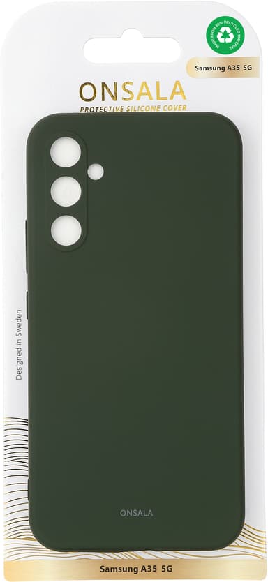 Onsala Samsung Galaxy A35 5G silikondeksel (grønn)