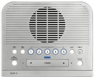 Sangean RCR-5 klokkeradio (sølv)