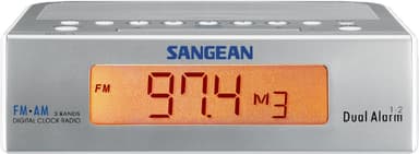Sangean RCR-5 klokkeradio (sølv)
