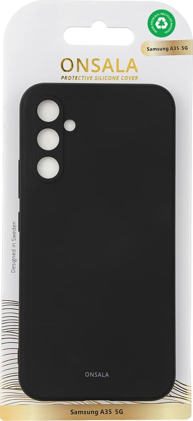 Onsala Samsung Galaxy A35 5G silikondeksel (sort)