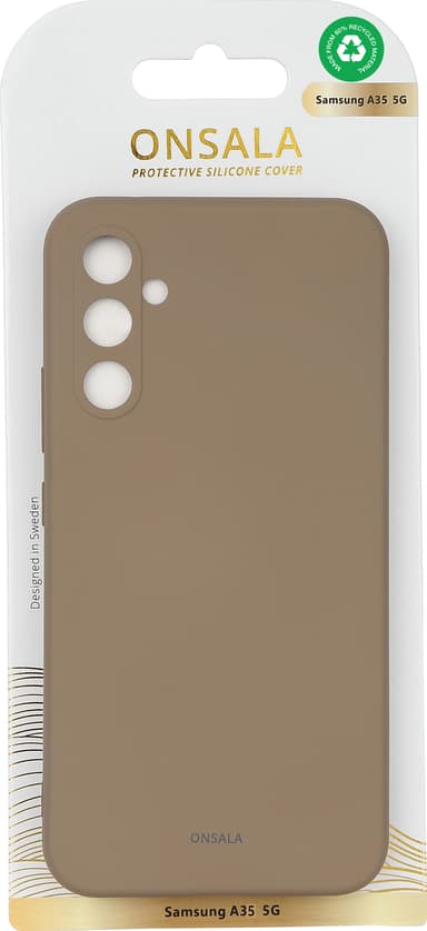 Onsala Samsung Galaxy A35 5G silikondeksel (brun)