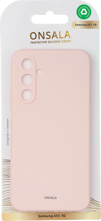 Onsala Samsung Galaxy A55 5G silikondeksel (rosa)