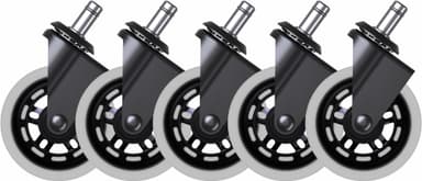 Piranha hjul for gamingstol – 5 pakning (RGB)
