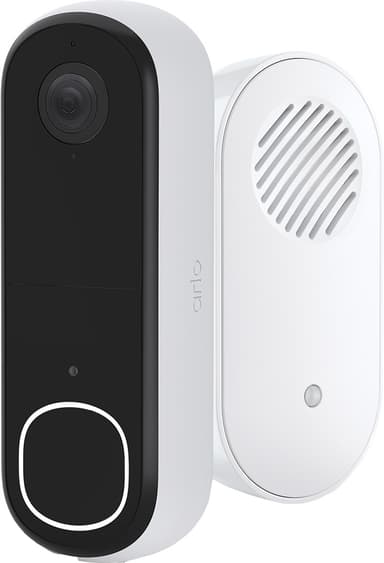 Arlo 2K videodørklokke med Arlo Chime 2 (1-pakning)