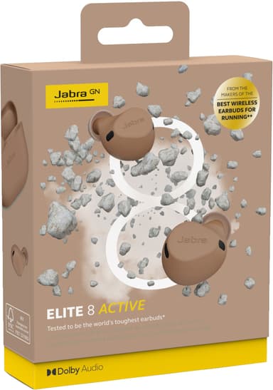 Jabra Elite 8 Active helt trådløse in-ear hodetelefoner (caramel)