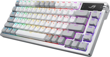 Asus ROG Azoth trådløst tastatur (Moonlight White)