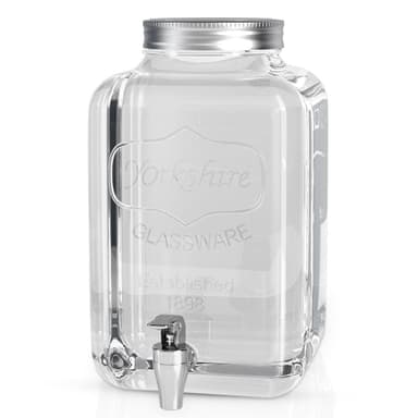Drikkedispenser 4 L med kran Glassbeholder
