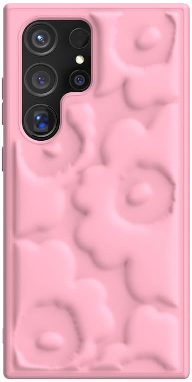 Samsung Galaxy S24 Ultra Marimekko Embossed deksel (rosa)