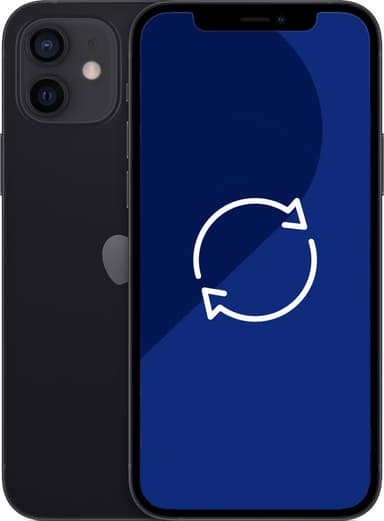 Brukt iPhone 12 - 5G smarttelefon 64 GB (sort)