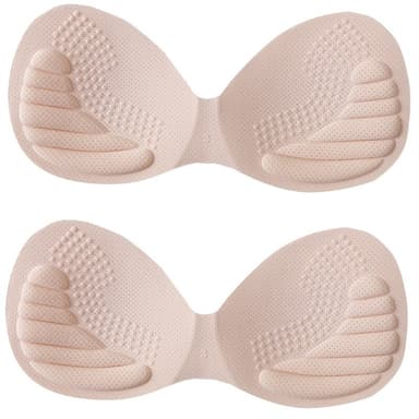 1 par Wings One-Piece BH-innlegg Avtakbar for kvinners kopper BH Beige