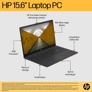 HP Laptop R7/16/1000 15,6" bærbar PC