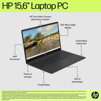 HP Laptop i3/8/128 15,6" bærbar PC