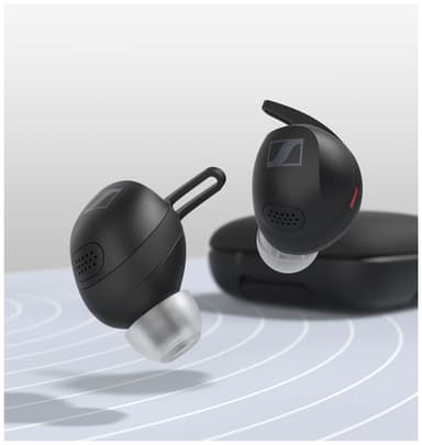 Sennheiser Momentum Sport helt trådløs in-ear hodetelefoner (sort)