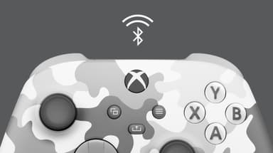 Xbox Arctic Camo spillkontroller (Hvitgrå camo)