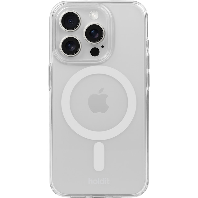 Holdit iPhone 15 Pro MagSafe deksel (hvit)