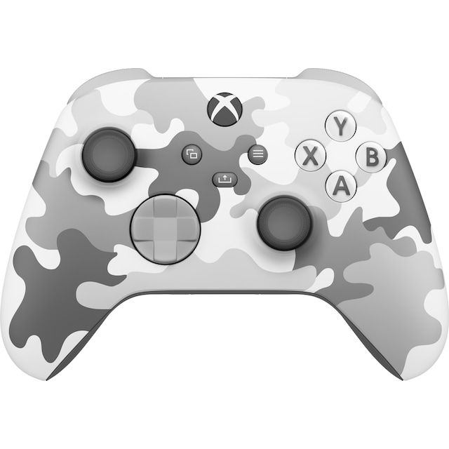 Xbox Arctic Camo spillkontroller (Hvitgrå camo)