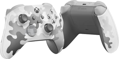 Xbox Arctic Camo spillkontroller (Hvitgrå camo)