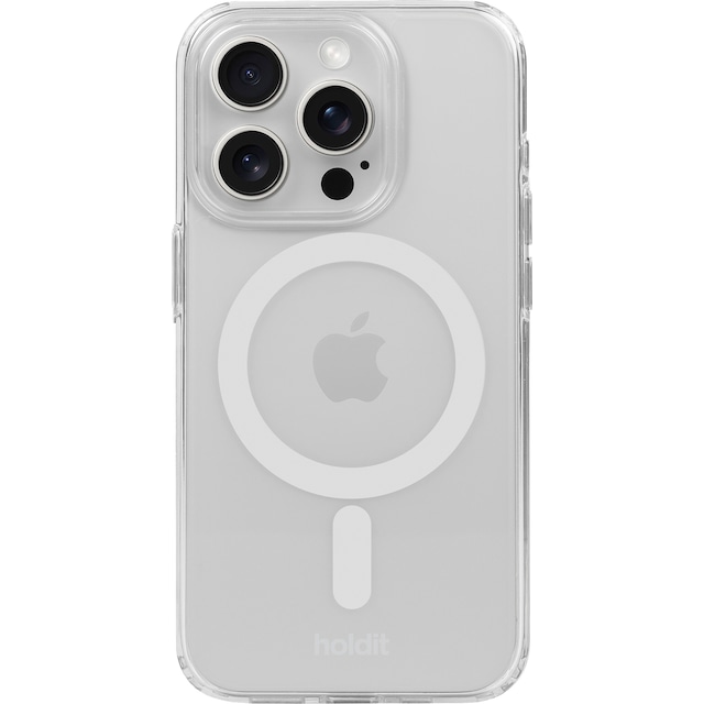 Holdit iPhone 15 Pro Max MagSafe deksel (hvit)