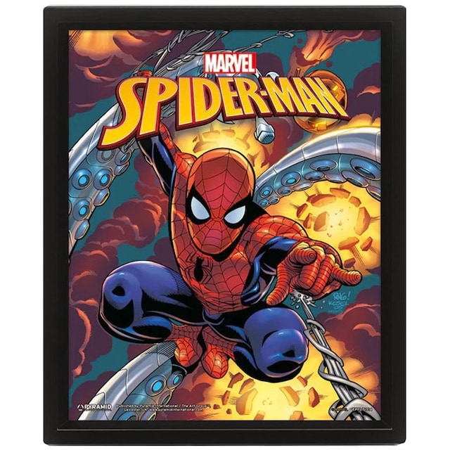 Pan Vision Marvel 3D-plakat (Spiderman)