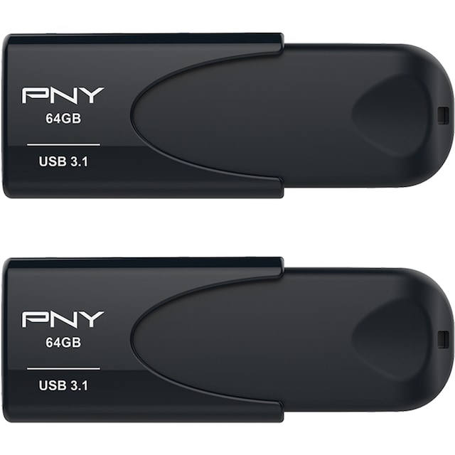 PNY Attache 4 USB 3.1 minnepenn 64 GB (2-pakning)