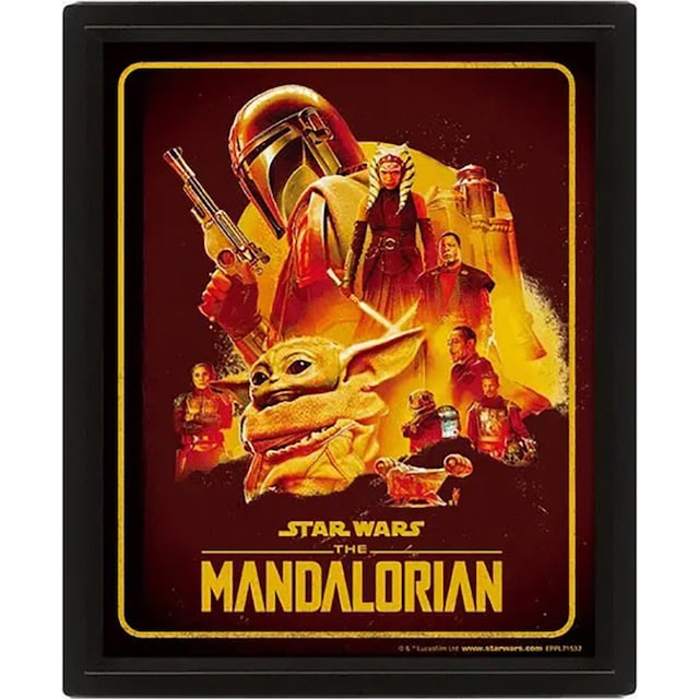 Pan Vision The Mandalorian S2 3D-plakat (Montage)