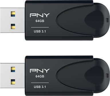 PNY Attache 4 USB 3.1 minnepenn 64 GB (2-pakning)
