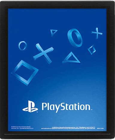 Play PlayStation 3D plakat (Shapes)