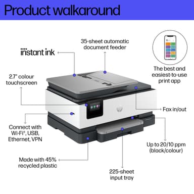 HP OfficeJet Pro 8134e AIO blekkskriver