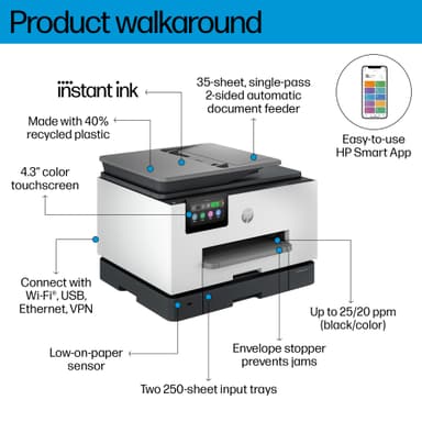 HP OfficeJet Pro 9135e AIO blekkskriver
