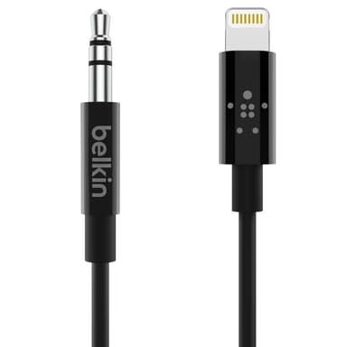 Belkin Lightning til 3,5 mm adapter 90 cm (sort)