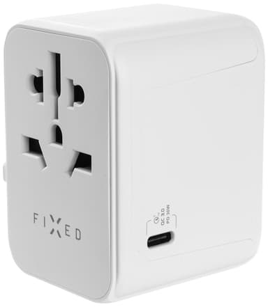 Fixed World 30W reiseadapter (hvit)
