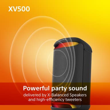 Sony SRS-XV500 trådløs festhøyttaler (sort)
