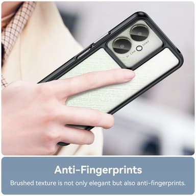 Til Xiaomi Redmi 13C Deksel Bakside Hybrid TPU+Akryl