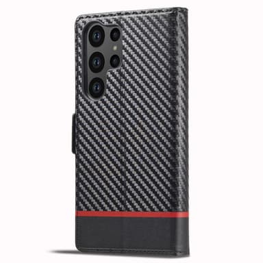 LC.IMEEKE Lommebok-deksel til Samsung Galaxy S24 Ultra - Svart