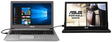 Asus MB169B+ 15,6" bærbar skjerm (sort/sølv)