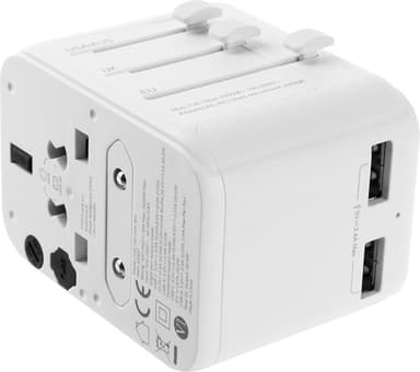 Fixed World 30W reiseadapter (hvit)