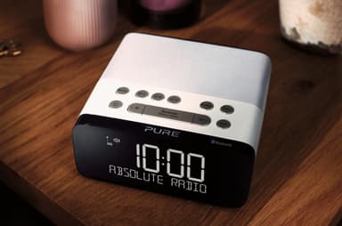 Pure Siesta Rise S vekkerklokkeradio (hvit)