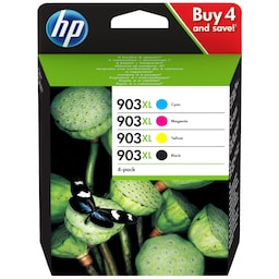 HP 903XL fire stk. fargepatroner, multipakke