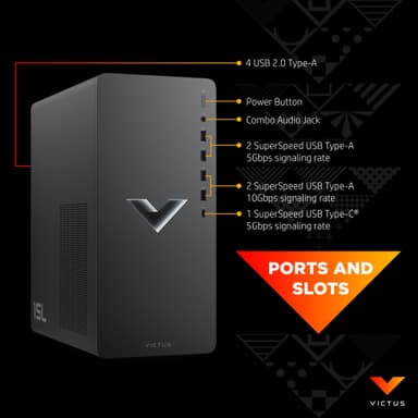 HP Victus 15L i5-13F/8/512/3050 stasjonær gaming-PC