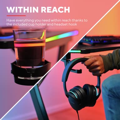 Trust GXT709 LUMINUS RGB gamingbord (sort)