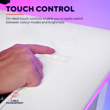 Trust GXT709 LUMINUS RGB gamingbord (hvit)